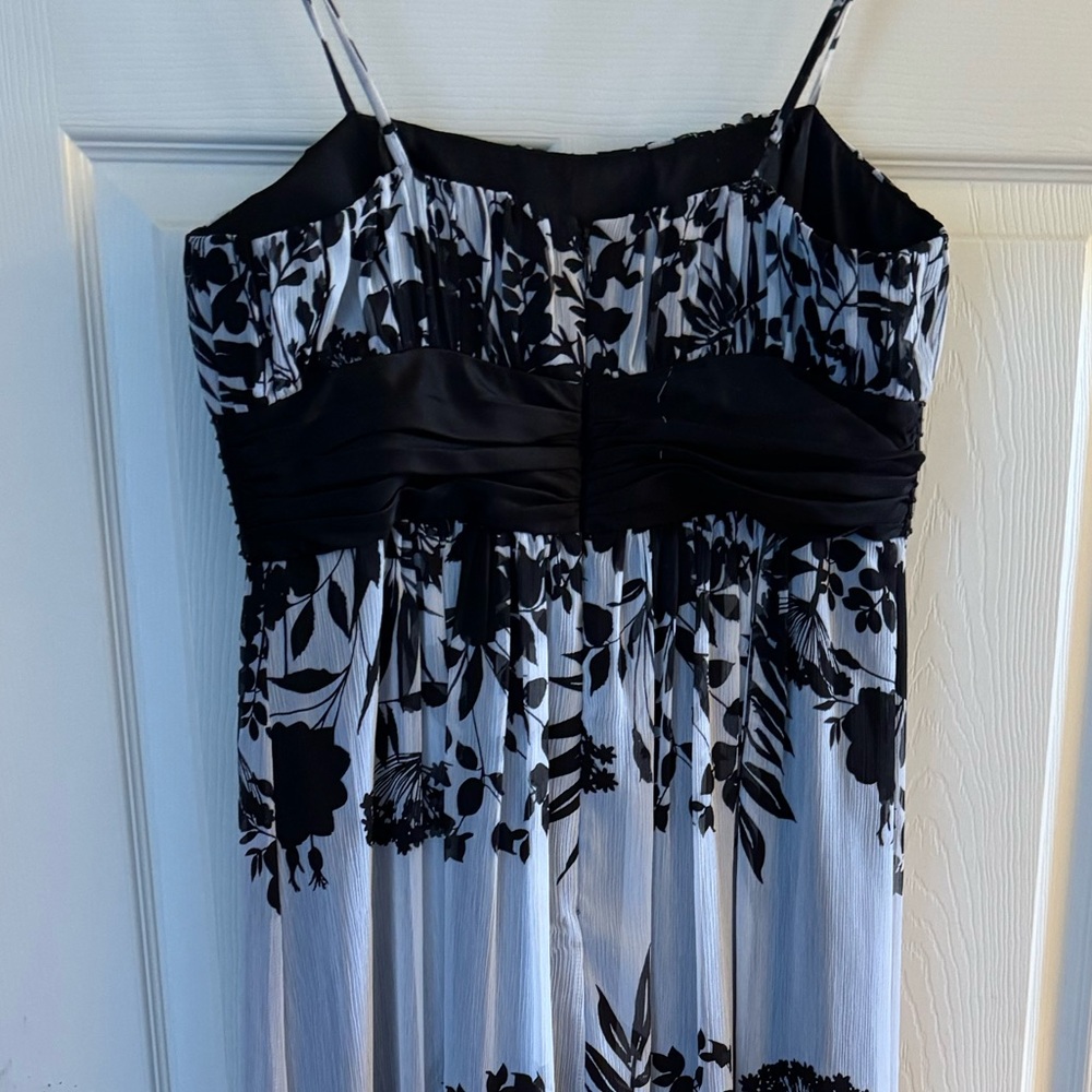 BCBG Prom Formal Dress Black and White Dress